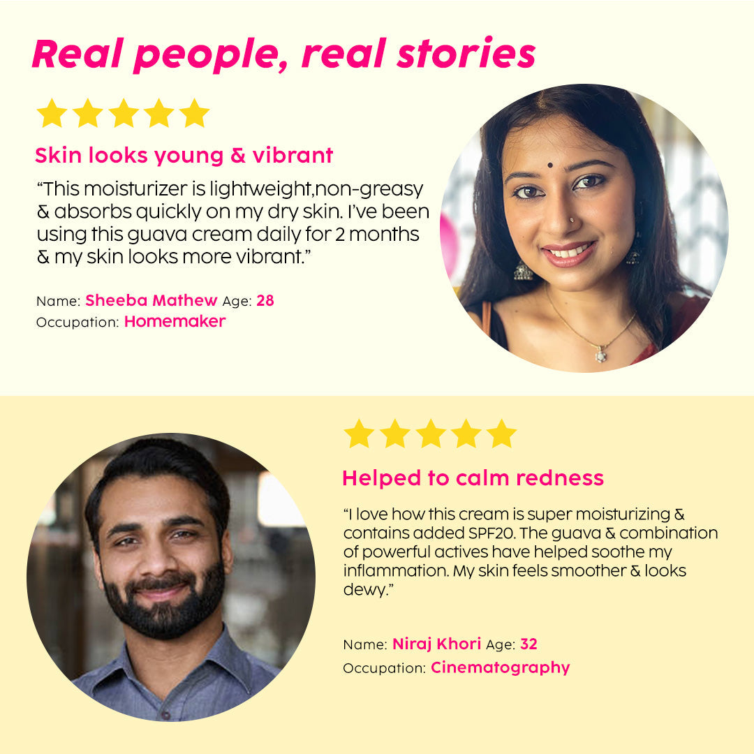 مرطب جوافة جلو سموثي لبشرة أكثر إشراقًا مع فيتامين سي