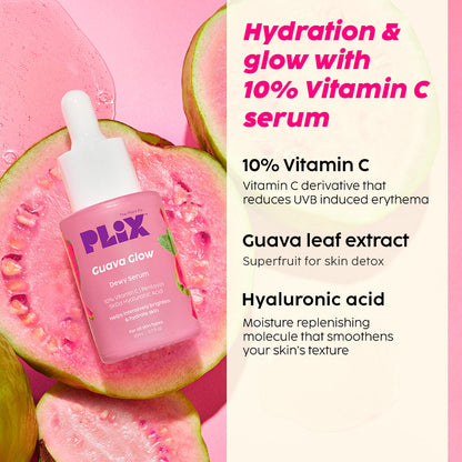 Guava Glow Regime with Cleanser & 10% Vitamin C Serum for Superbright Glow