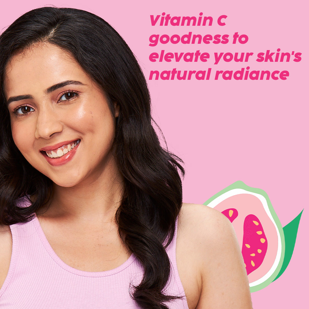 Guava Glow Regime with Cleanser & 10% Vitamin C Serum for Superbright Glow