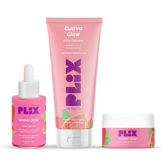  Guava Glow Regime with Cleanser & 10% Vitamin C Serum for Superbright Glow 