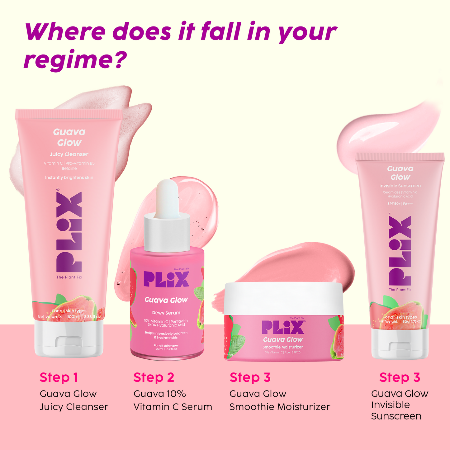 Guava Glow Juicy Cleanser For Skin Brightening With Vitamin C