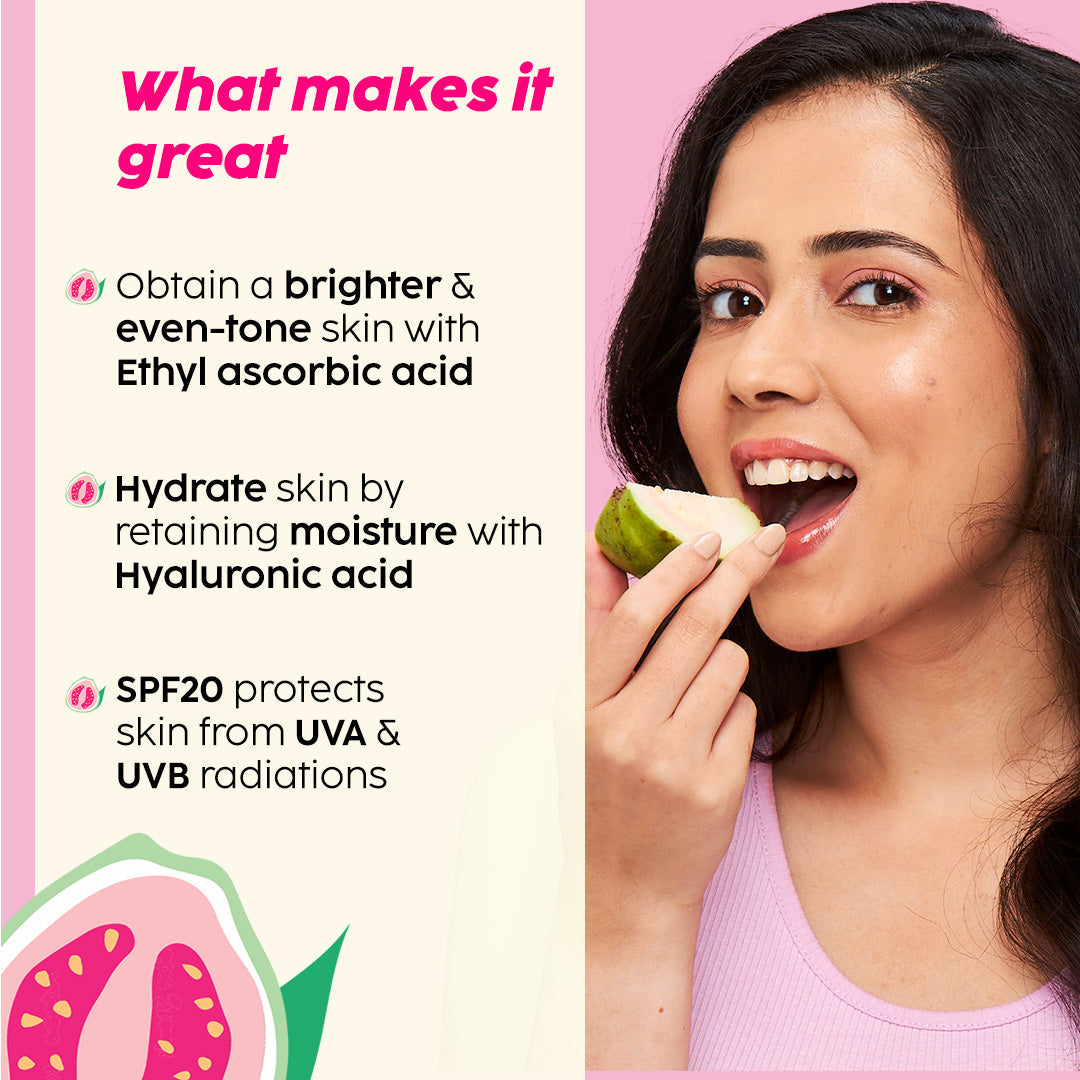 Guava Glow Smoothie Moisturizer For Brighter Skin With Vitamin C