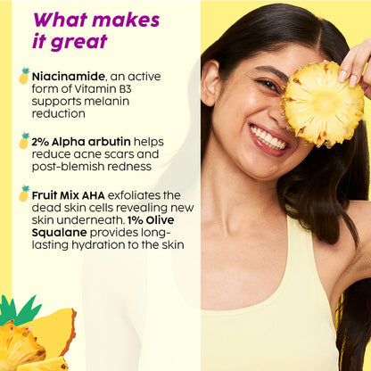 Pineapple De-Pigmentation Serum and Moisturizer- Combo